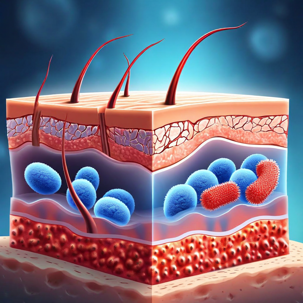 העברת חיידקים מהמגבת לעור